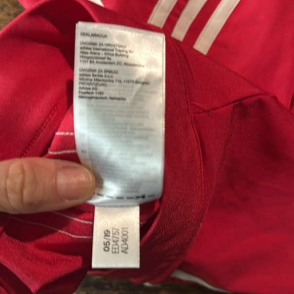 Red adidas track pants size xs - Picture 9 of 11